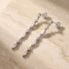 עגילים אלונה – כסף 925 וזרקון