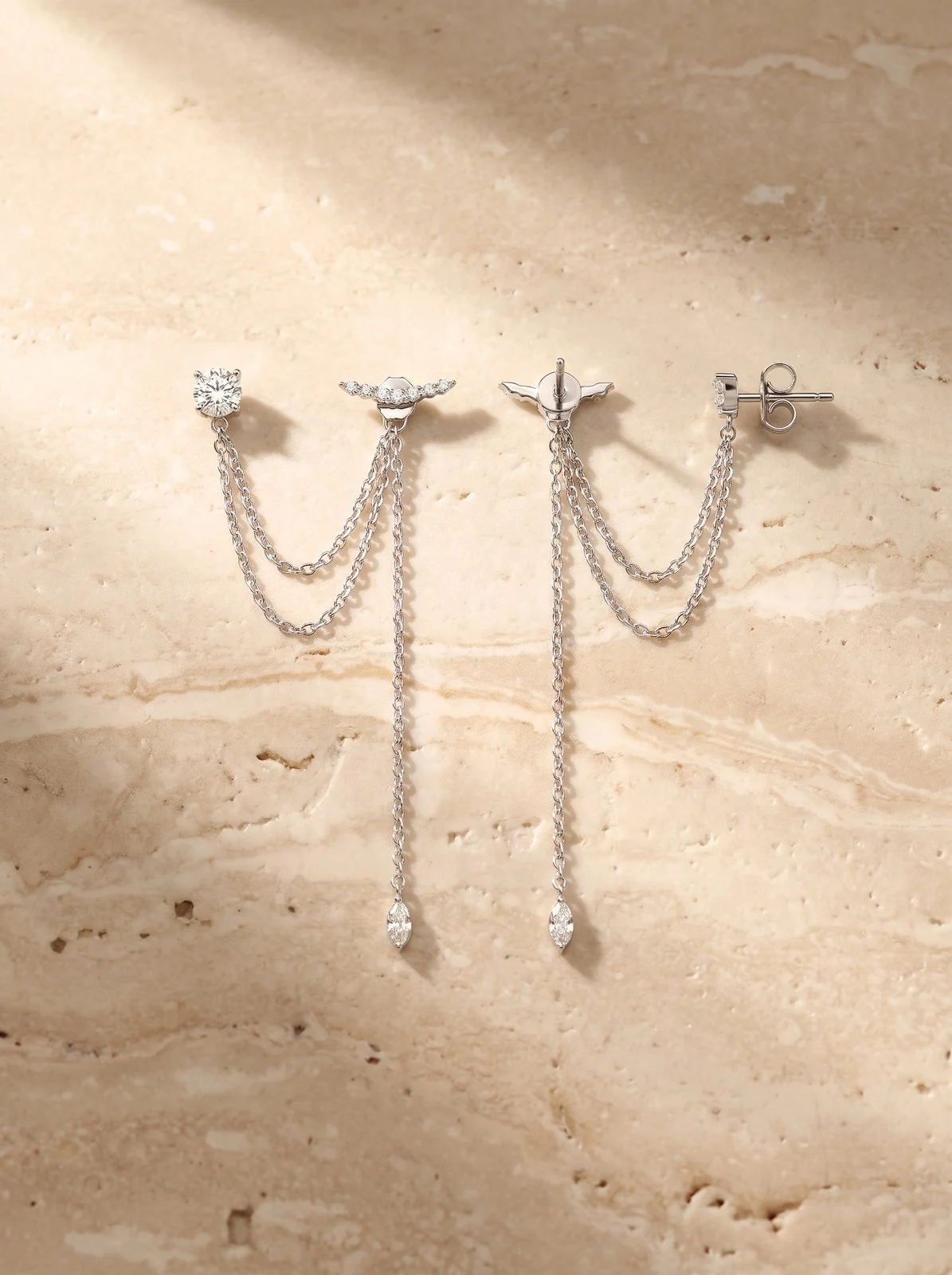 עגילים אמלפי – כסף 925 וזרקון