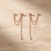 עגילים אמלפי רוז – כסף 925 וזרקון