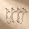 עגילים אנאקאפרי – כסף 925 וזרקון