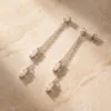 עגילים באוני – כסף 925 וזרקון