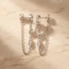 עגילים בוסה – כסף 925 וזרקון
