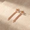 עגילים קארלה רוז – כסף 925 וזרקון