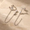 עגילים קופרטינו – כסף 925 וזרקון