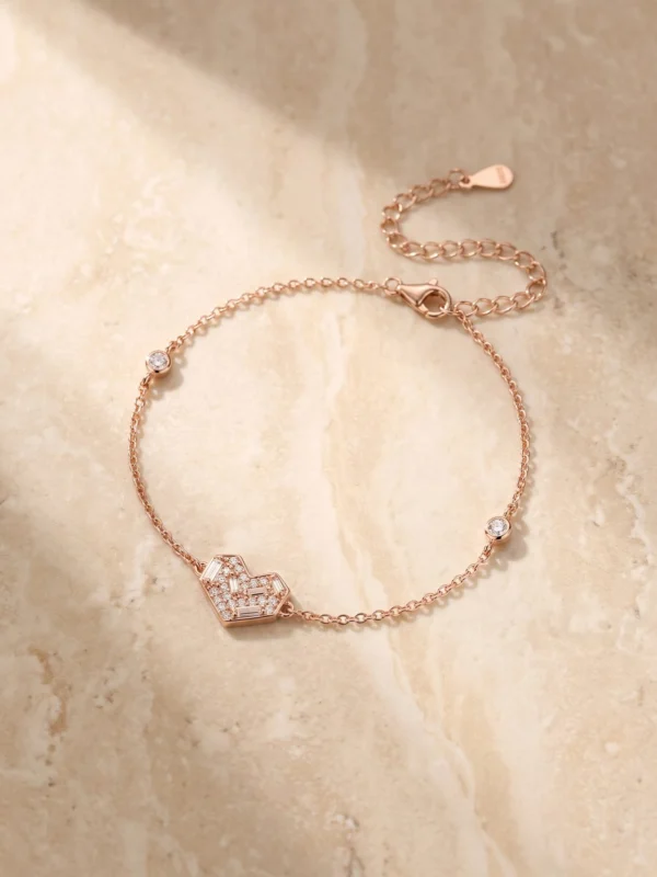 צמיד דאוולי רוז – כסף 925 וזרקון