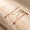 עגילים דיאמאנטה רוז – כסף 925 וזרקון