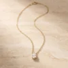 שרשרת אליה זהב – כסף 925 ומוסונייט