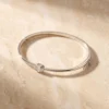 צמיד קשיח אוולין – כסף 925 וזרקון