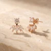עגילים פיורנזה רוז – כסף 925 וזרקון