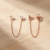 עגילים גאברילה רוז – כסף 925 וזרקון