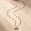 שרשרת ג'ניפר רוז – כסף 925 ומוסונייט