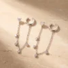 עגילים יופולו – כסף 925 וזרקון