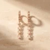 עגילים לילי רוז – כסף 925 וזרקון