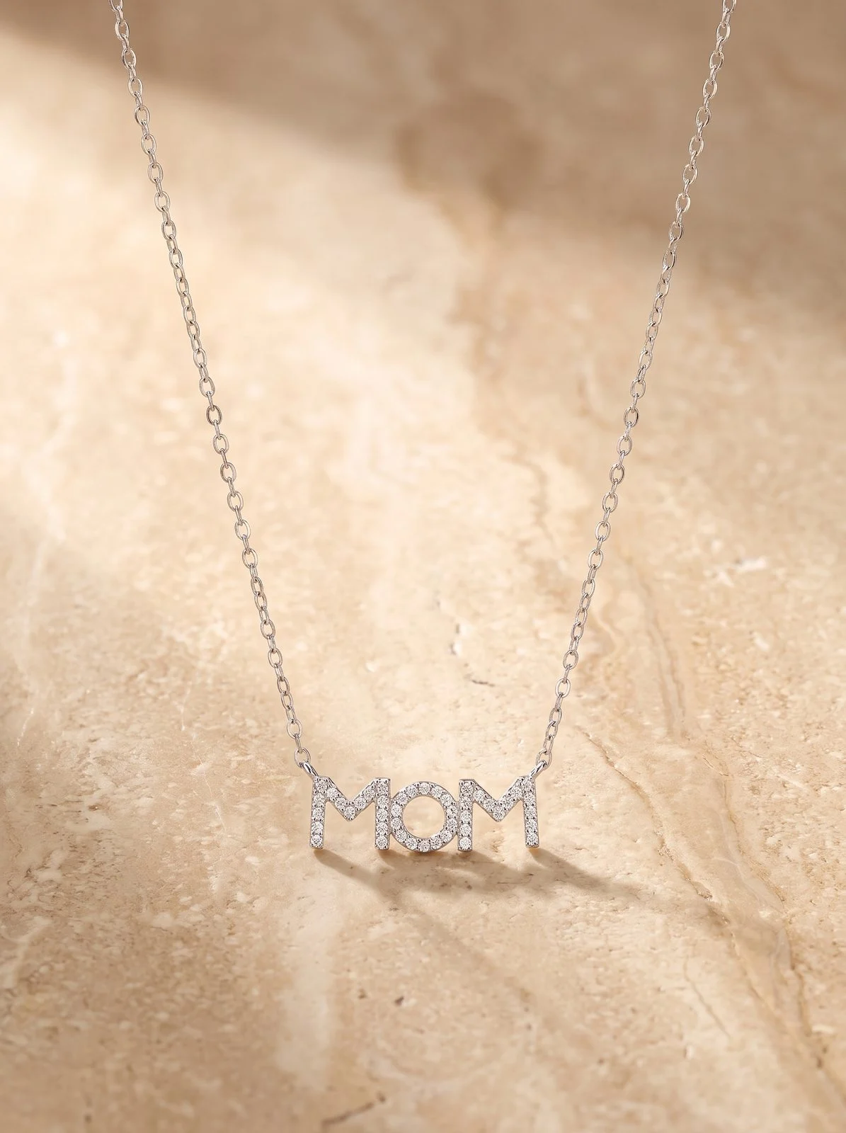 שרשרת מאמה – כסף 925 וזרקון