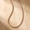 שרשרת טניס מיכאלה רוז – כסף 925 ומוסונייט