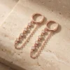עגילים מולי רוז – כסף 925 וזרקון
