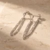 עגילים מוניקה – כסף 925 וזרקון