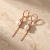 עגילים מוראורה רוז – כסף 925 וזרקון