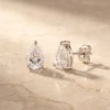 עגילים ניקה – כסף 925 ומוסונייט