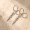 עגילים נורמה – כסף 925 וזרקון