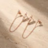 עגילים אורסו רוז – כסף 925 וזרקון