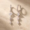 עגילים פרלינה – כסף 925 וזרקון