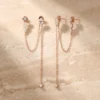 עגילים פוסיטאנו רוז – כסף 925 וזרקון