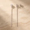 עגילים סאבינה – כסף 925 וזרקון