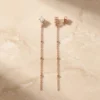 עגילים סאבינה רוז – כסף 925 וזרקון