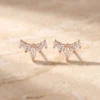עגילים סאברינה רוז – כסף 925 וזרקון