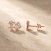 עגילים סנדרה רוז – כסף 925 וזרקון