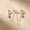 עגילים סטינטינו – כסף 925 וזרקון