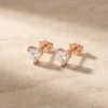 עגילים טיאמו רוז – כסף 925 ומוסונייט
